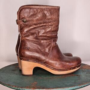 Ugg Lynnea Clog Boots, Brown, Sz 7
